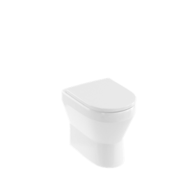 Britton Curve 2 Rimless Back to Wall WC inc Soft Close Seat Gloss White