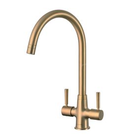 Clearwater Davina Kitchen mixer Tap Brushed Brass