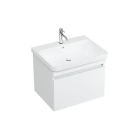 Britton Dalston 600mm Unit Matt White  with 1 Tap Hole Basin White