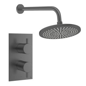 Crosswater Design Shower Set 1 300mm Slate