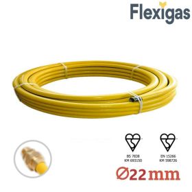 Flexigas Flexible Stainless Steel Gas Pipe 22mm