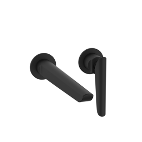 Crosswater Matt Black Foile Basin 2H Set Wall Mounted