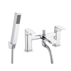 Just Taps Form Bath Shower Mixer with Kit Chrome