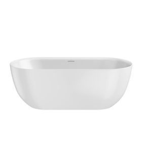 Crosswater Cerus Free Standing 1690 x 780mm Grande Bath-White Gloss