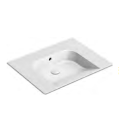 GSI Community 70x55 Basin No Tap Hole White