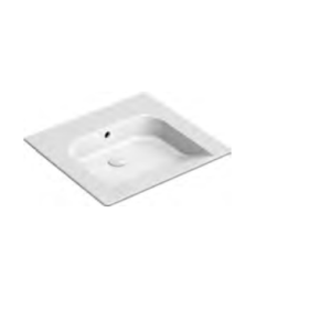 GSI Community 60x55 Basin No Tap Hole White