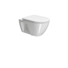GSI Pura Eco 55 Wall Hung Pan With Swirlflush 55X36 White