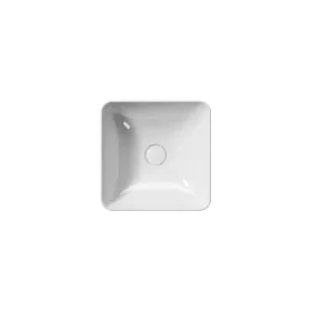 GSI Nubes 38X38 Square Countertop Basin White