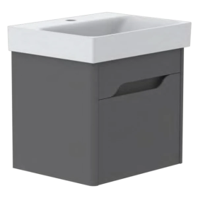 GSI Nubes Lacquer 50 x 40 1 Drawer Vanity Unit
