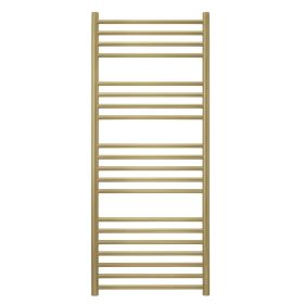 JIS Ashdown Towel Rail 1250 x 520mm Brushed Brass