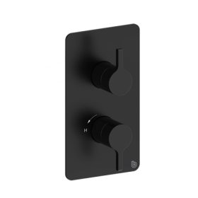 Britton Hoxton 2.0 Shower Mixer without Diverter including the Conceal Valve Matt Black