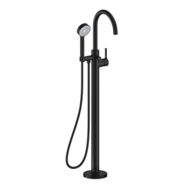 Britton Hoxton 2.0 Floor Standing Mono Bath Shower Mixer Matt Black