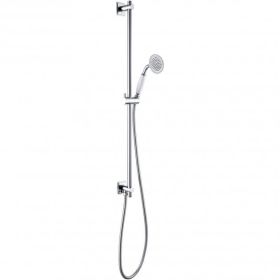 Just Taps Grosvenor Slide Rail Kit with bottom outlet Nickel