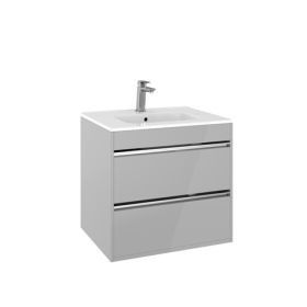 Crosswater Kai 600 Double Drawer Basin & Unit