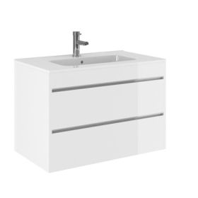 Crosswater Kai X 800 Double Drawer Basin Unit