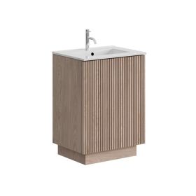 Crosswater Limit 600mm Floorstanding Door Unit Modern Oak