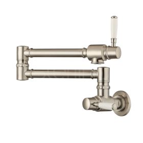 Clearwater Longdon Pot Filler Kitchen mixer Tap Brushed Nickel