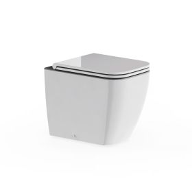 Crosswater Mada Square Back To Wall Pan Rimless Inc Seat And Fixings