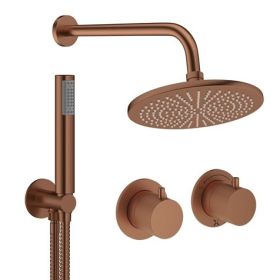 Crosswater Module Shower Set 1 Brushed Bronze 300mm