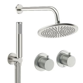 Crosswater Module Shower Set 1 Brushed Nickel 300mm