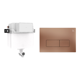 Crosswater MPRO Cistern Set 1 Brushed Bronze