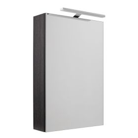Just Taps Mirror Cabinet with Light, 460mm – Black