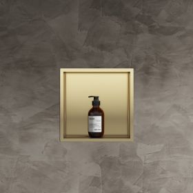 Bath Style Niche Non Lit 300 x 300mm Brushed Brass