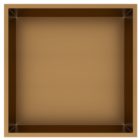 Bath Style Niche Non Lit 300 x 300mm Brushed Bronze