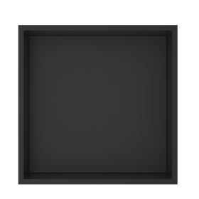 Bath Style Niche Non Lit 300 x 300mm Matt Black