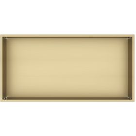 Bath Style Niche Non Lit 600 x 300mm Brushed Brass