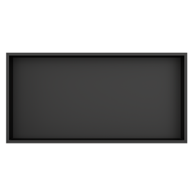 Bath Style Niche Non Lit 600 x 300mm Matt Black