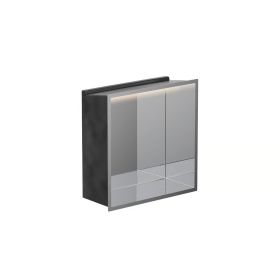 Crosswater Shower Niche With LED Light 305 x 305mm-Chrome