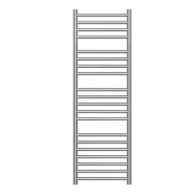 Nova 304 Stainless Steel Heated Towel Rail - 1200 x 400mm - Brushed Stainless Steel