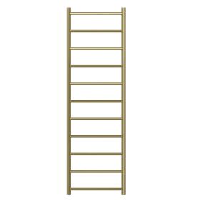 Zen 304 Stainless Steel Heated Towel Rail 1600 x 500mm Brushed Brass