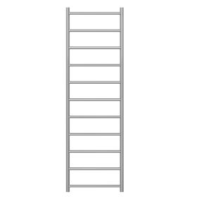 Zen 304 Stainless Steel Heated Towel Rail 1600 x 500mm Brushed Stainless Steel