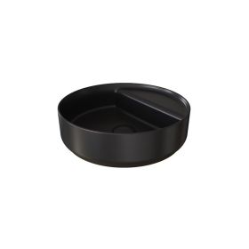 Saneux OXFORD 42cm Countertop Basin 0 Tap Hole - Matt Black