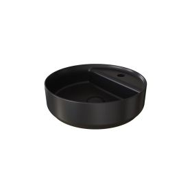 Saneux OXFORD 42cm Countertop Basin 1 Tap Hole - Matt Black
