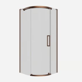 Crosswater Optix 10 Quadrant 900 x 900mm Left Hand Brushed Bronze