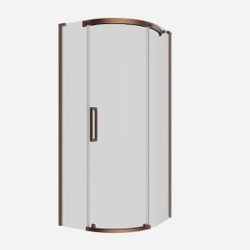 Crosswater Optix 10 Quadrant 900mm x 900mm Right Hand Brushed Bronze