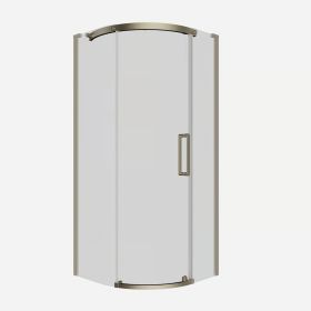Crosswater Optix 10 Quadrant 900mm x 900mm Left Hand Brushed Brass