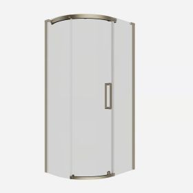 Crosswater Optix 10 Offset Quadrant 1000x800mm Left Hand Brushed Brass