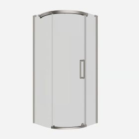 Crosswater Optix 10 Quadrant 900mm x 900mm Left Hand Brushed Nickel