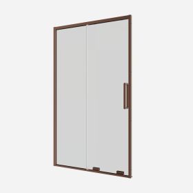 Crosswater Optix 10 Sliding Shower Door with Side Panel Brushed Bronze
