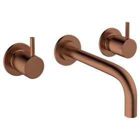 Crosswater MPRO Brushed Bronze Basin 3 Hole Set