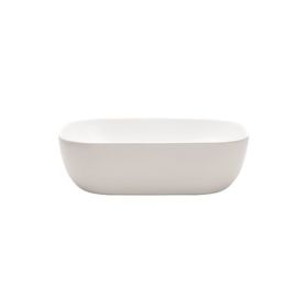 Britton Real Countertop Basin 490 x 400mm No Overflow Gloss White