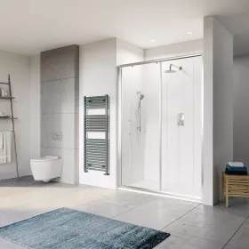 Tissino Rivelo Sliding Shower Doors - Chrome