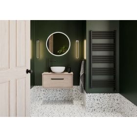 Crosswater MPRO All Electric Towel Warmer 480 x 1140mm Matt Black