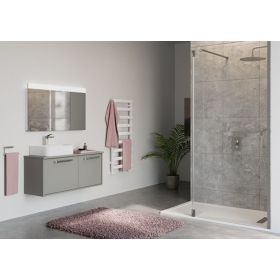 Crosswater Air Soft White Matt Towel Warmer 500 x 1150mm