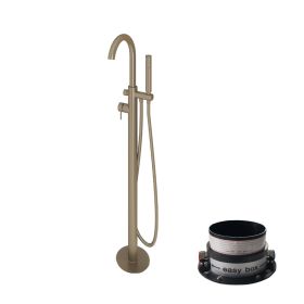 Abacus Iso Bath Shower Mixer Freestanding Brushed Nickel