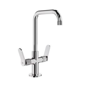Crosswater The Calix Deck Mounted 2 Control Basin Mono Tap Chrome